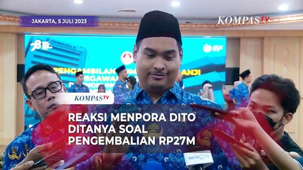 Reaksi Menpora Dito Ditanya soal Dugaan Pengembalian RP27 M Terkait Kasus BTS