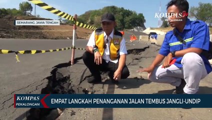 Penanganan Amblesnya Jalan Tembus Jangli-Undip dengan 4 Langkah Pengamanan