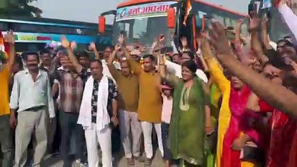 जयकारों के साथ रवाना हुए अमरनाथ यात्री