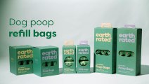 Earth Rated Dog Poop Bags, New Look, Guaranteed Leak Proof and Extra Thick Waste Bag Refill Rolls For Dogs, Lavender Scented, 270 Count - Pet Waste Bags - Pet Supplies