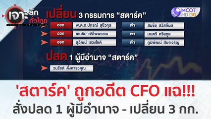 'สตาร์ค' ถูกอดีต CFO แฉ!!! สั่งปลด 1 ผู้มีอำนาจ - เปลี่ยน 3 กรรรมการ | เจาะลึกทั่วไทย (6 ก.ค. 66)