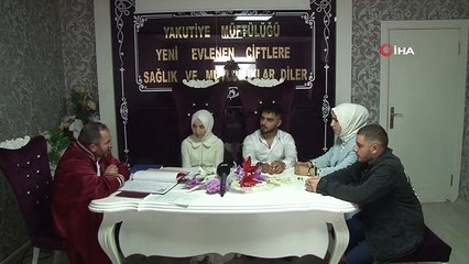 Müftülükte çifte nikah mutluluğu