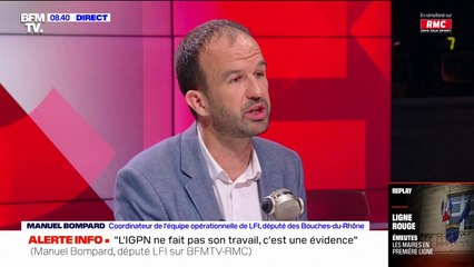 Manuel Bompard (LFI): "Il faut une police aussi désarmée que possible"