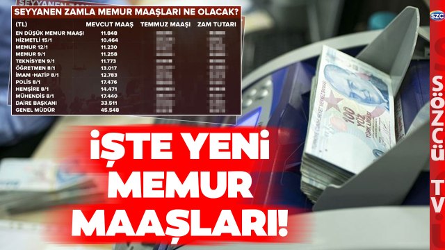 MEMURA %86 ZAM! Kim Ne Kadar Alacak? İşte Kalem Kalem Yeni Memur Maaşları