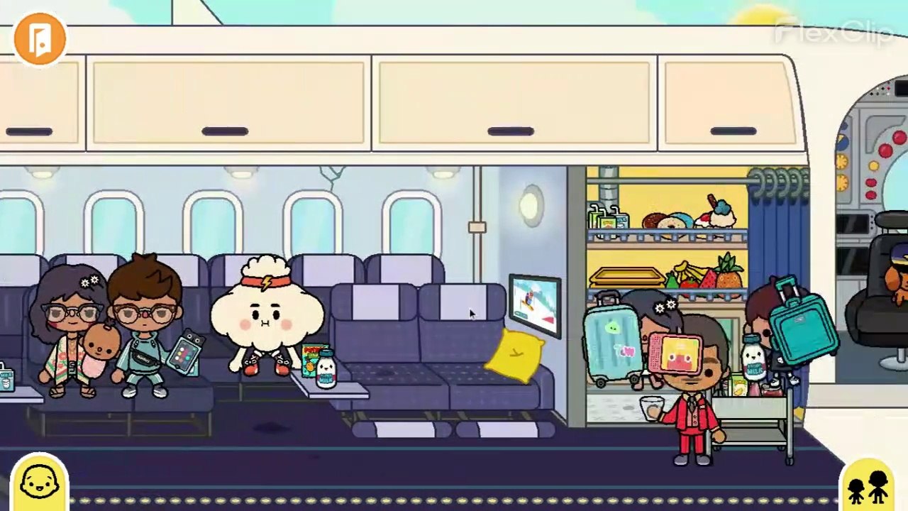 Flying To Maldives ( Toca Boca ) Role Play Part 2