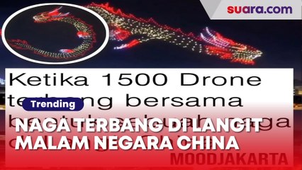 Fantastis! Penampakan Naga Terbang Hiasi Langit China