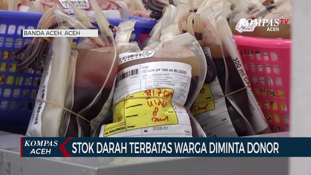 Stok Darah Terbatas Warga Diminta Donor