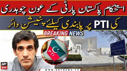 Aun Chaudhry files petition in Supreme Court to ban PTI