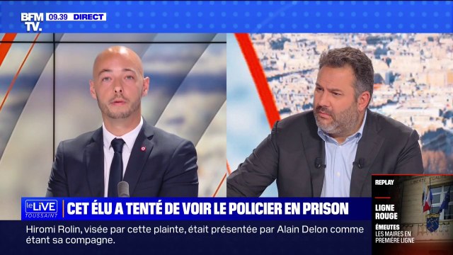 Romain Baubry, député RN des Bouches-du-Rhône raconte sa visite à la prison de la Santé dans laquelle est incarcéré le policier qui a tué Nahel