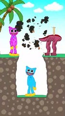 Top 3 Huggy Wuggy and Kissy Missy Short Animations  #shorts #animation #story