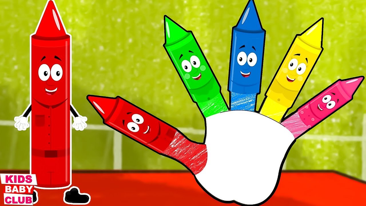 Crayons Finger Family Adventure Nursery Rhyme for Toddler video