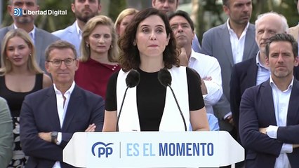 Ayuso asegura que el "ejército" del PP de Madrid está a disposición de Feijóo