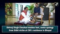 Shivraj Singh Chouhan washes feet of Sidhi victim, seeks his apology at CM’s residence in Bhopal