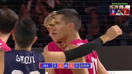 USA vs Cuba Highlights Men's Vollyball Nations League 2023 Week 3