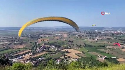 Yamaç paraşütçülerin gözde adresi: Kırantepe