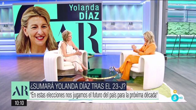 Yolanda Díaz espera que Sumar consiga desbancar a Vox de la tercera posición.