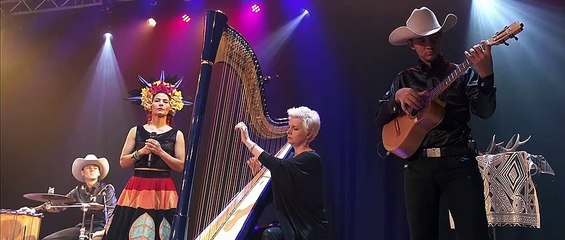 Listen to Catrin Finch and the Colombian supergroup, Cimarrón, with Tros Y Garreg