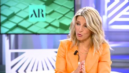 Yolanda Díaz: "El referéndum no está encima de la mesa"