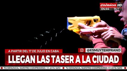 Policías de la Ciudad ya se entrenan para usar las Taser