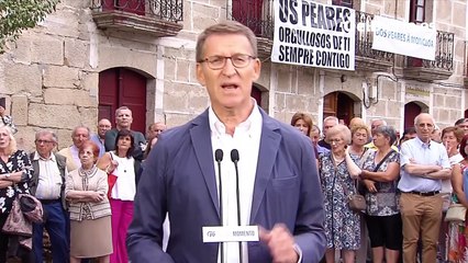 Feijóo lanza la campaña en su pueblo natal: "Es mi momento"
