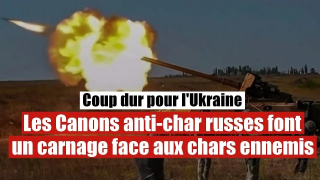 Les Canons anti-char russes Rapira annihilent les blindés ukrainiens