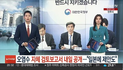 정부, 오염수 자체 검토보고서 내일 공개…"일본에 제안도 포함"