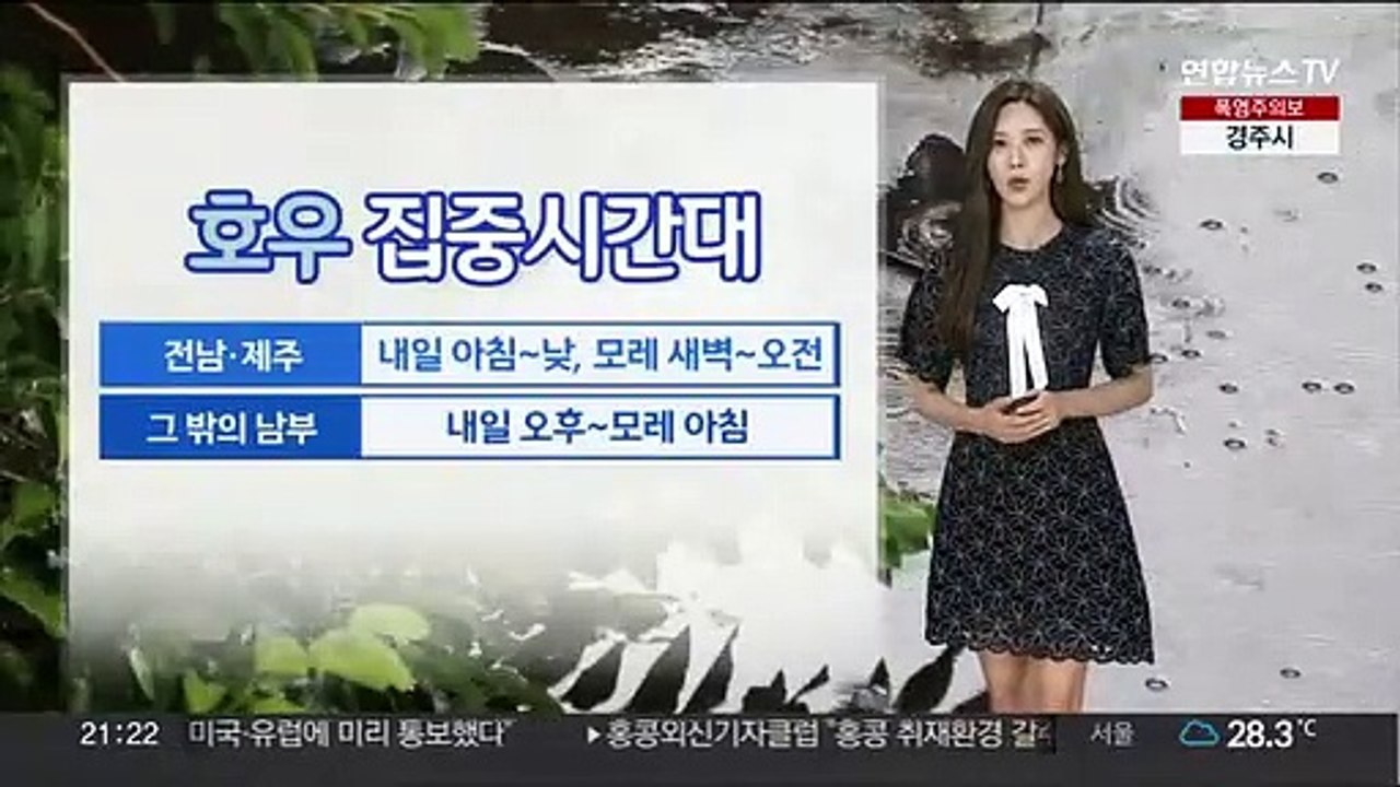[날씨] 충청이남 내일~모레 강한 장맛비…호우 주의