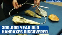 Kent: 300,000 year old giant handaxes from ice age discovered by UK archaeologists | Oneindia News