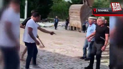 İstanbul'da olaylı yıkım: Ekiplere silah çektiler