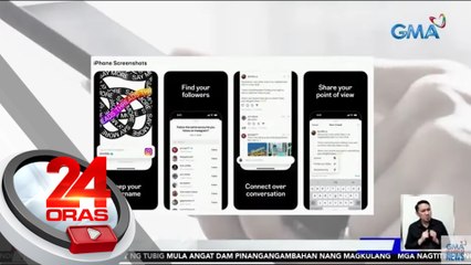 "Twitter," tinapatan ng "Threads" app ng Meta | 24 Oras