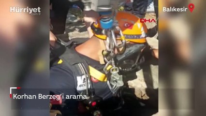 Gönen'de Korhan Berzeg'i arama çalışmalarında yirminci gün