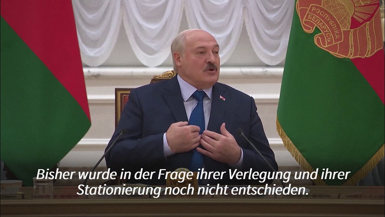 Lukaschenko: Prigoschin ist 'ein freier Mann' in Russland