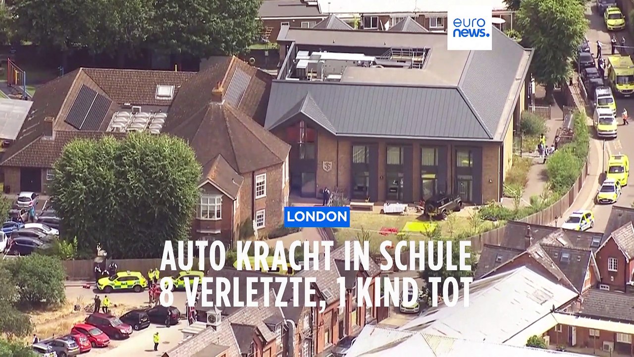 Auto kracht in Londoner Grundschule - Ein Mädchen tot, sechs Kinder und zwei Erwachsene verletzt