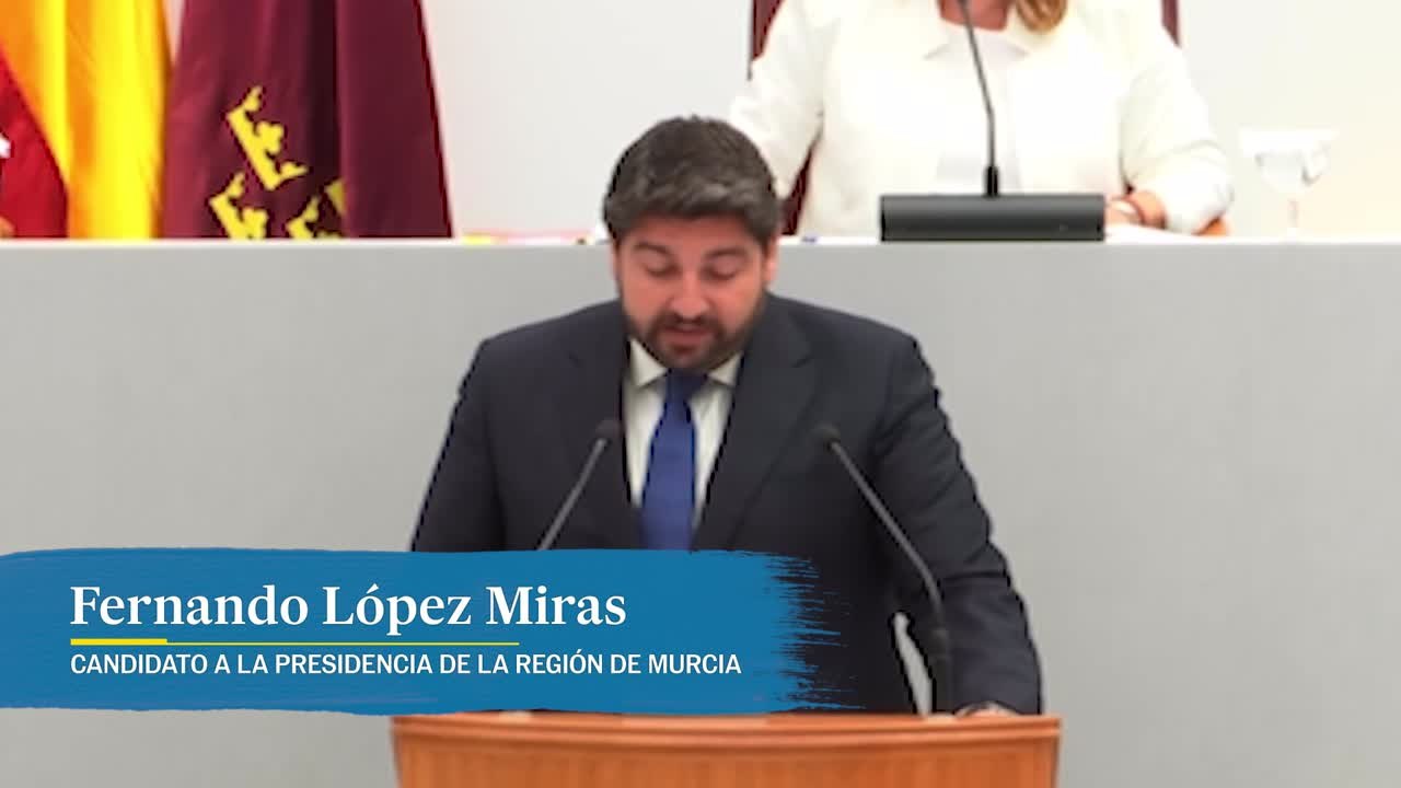 López Miras: "El grupo popular aspira a alcanzar numerosos acuerdos con Vox"