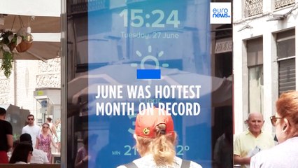 June was hottest month on record indicating rising global temperatures