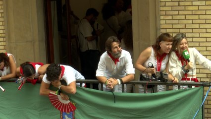 El torero Juan José Padilla, en el chupinazo de los Sanfermines
