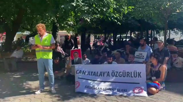 Hatay, Abdullah Cömert Alanı ''Milletvekili Can Atalay'' oturma eylemi ve basın açıklaması