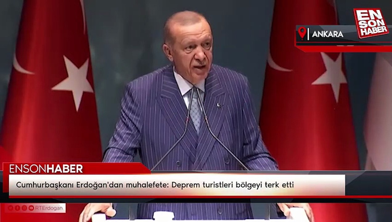 Cumhurbaşkanı Erdoğan'dan muhalefete: Deprem turistleri bölgeyi terk etti