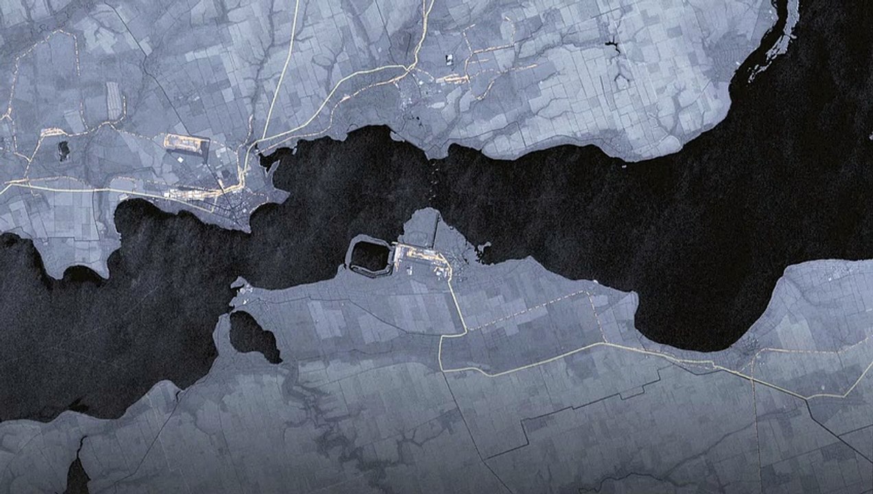 Mapa animado: El embalse de Kajovka