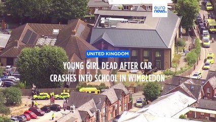 Eight-year-old girl dies after vehicle crashes into school in southwest London