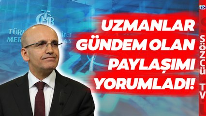 Mehmet Şimşek Ekonominin Rotasını 'Tweetledi!' Uzmanlar Paylaşımı Sözcü TV'de Yorumladı