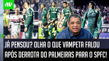 "OLHA ISSO, gente! JÁ PENSOU? O Palmeiras agora pode..." Vampeta SURPREENDE após 1 a 0 do São Paulo!