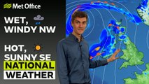 Met Office Evening Weather Forecast 06/07/23 - Strong Winds and Showers
