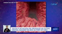 Kumpiskado sa port of Cebu ang halos isang milyong pisong halaga ng smuggled na puting sibuyas | Saksi