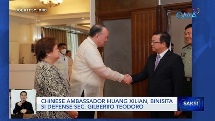 Chinese Ambassador Huang Xilian, binisita si Defense Sec. Gilberto Teodoro | Saksi