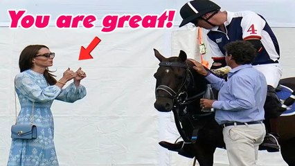 Kate is happy and relaxed as she cheers on Prince William at the annual charity Polo event