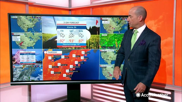 Uptick in storms to coincide with hot, humid weather across the Northeast