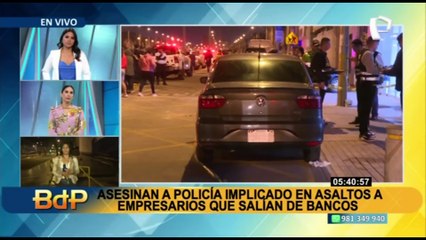Policía en actividad es asesinado a balazos dentro de su vehículo en Comas