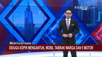 Diduga Sopir Mengantuk, Mobil di Malang Tabrak Warga dan 5 Motor