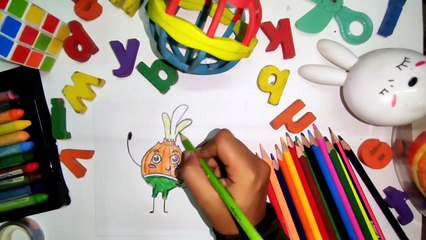 Crayons drawing of onion